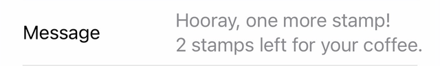 Café des Habitués : Hooray, one more stamp!
2 stamps left for your coffee.